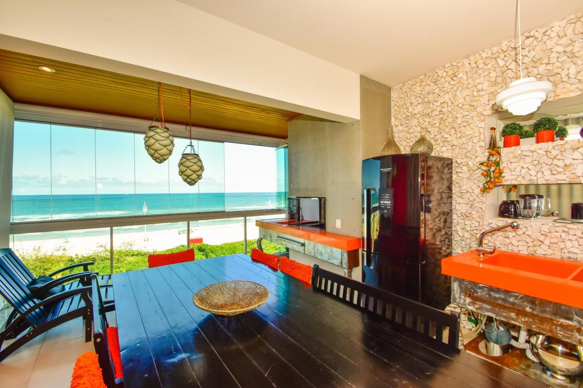 Apartamento Frente Mar Na Praia Do Santinho N880 Florianópolis Eksteriør billede